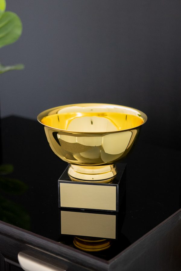 6  Gold Bowl on Black Marble Base 2 scaled