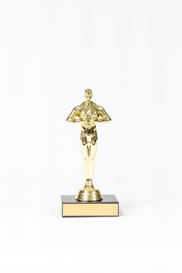 Male Oscar Figure on Marble Base Trophy 1