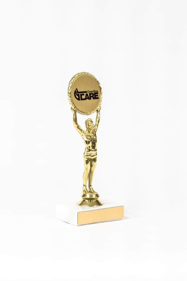 Male Victory Logo Figure on Marble Base Trophy 2