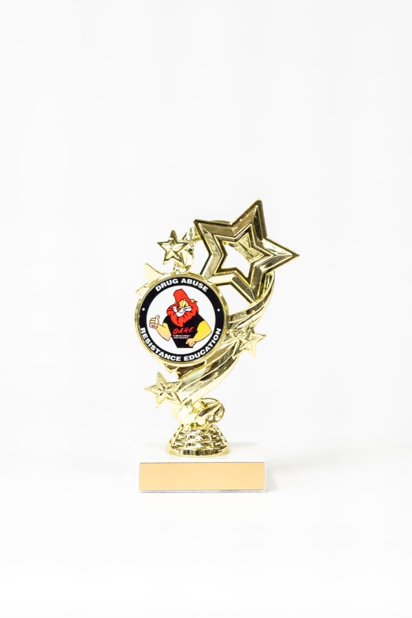 Star Logo Figure on Marble Base Trophy 1