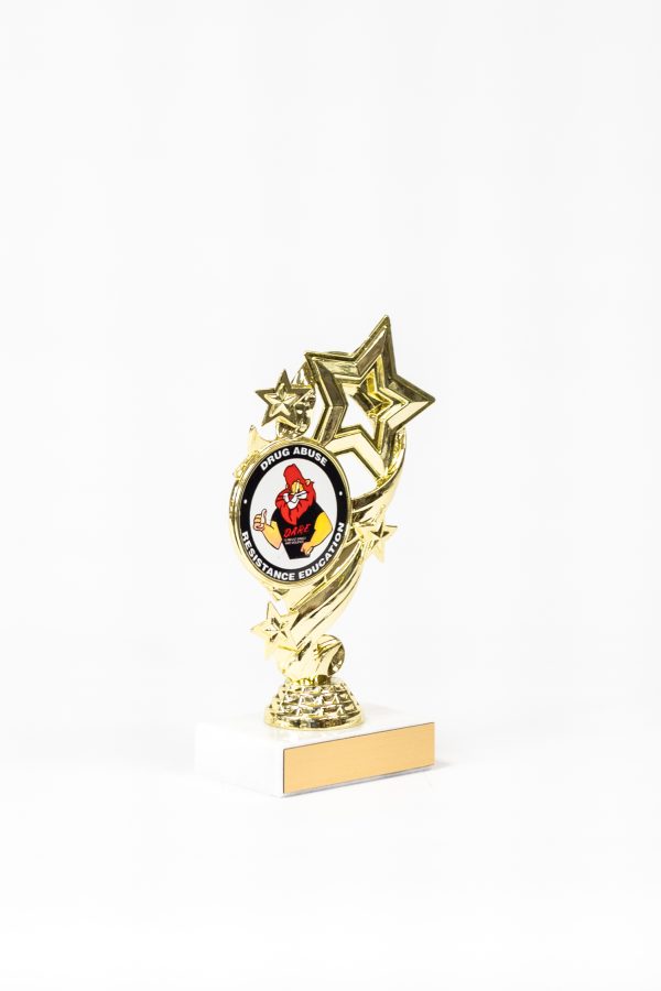 Star Logo Figure on Marble Base Trophy 2