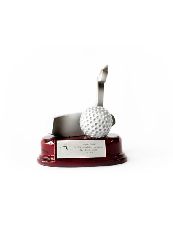 5  Trophy Putter on Wooden Base 1