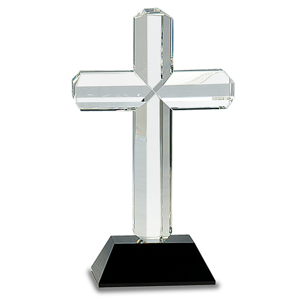 Crystal Cross on Black Base 1