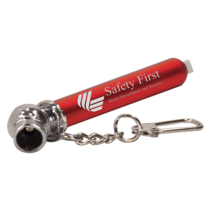 Red Aluminum Tire Gauge with Key Chain 1