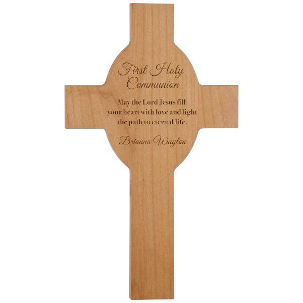 Walnut Cross with Laser Engraving 1